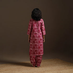 Pink - natural dyed cotton vanaspati bagru co-ord set 01