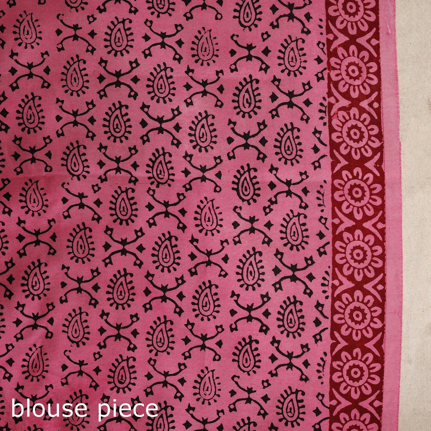 Pink - natural dyed dola silk bagh saree with zari border