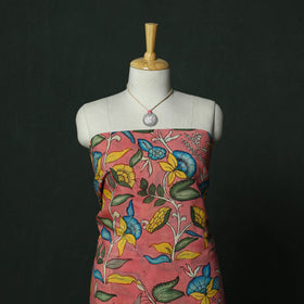 Natural dyed handloom chanderi silk handpainted