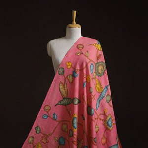 Natural dyed handloom chanderi silk handpainted