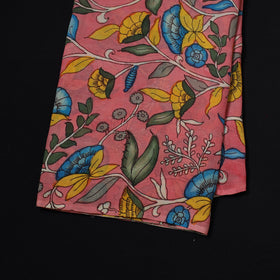 Natural dyed handloom chanderi silk handpainted