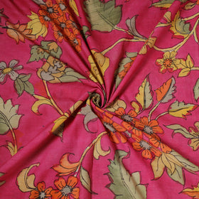 Natural dyed handloom chanderi silk handpainted