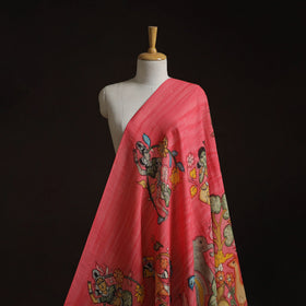 Natural dyed handloom chanderi silk handpainted