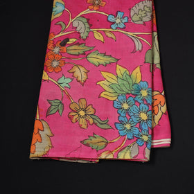 Natural dyed handloom chanderi silk handpainted