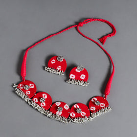 Buy Fabart German Silver Choker Necklace Set Online