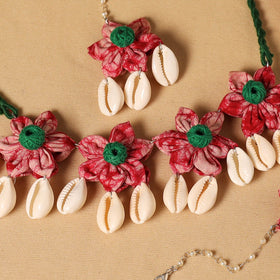 Handmade Fabart Floral Jewellery Set