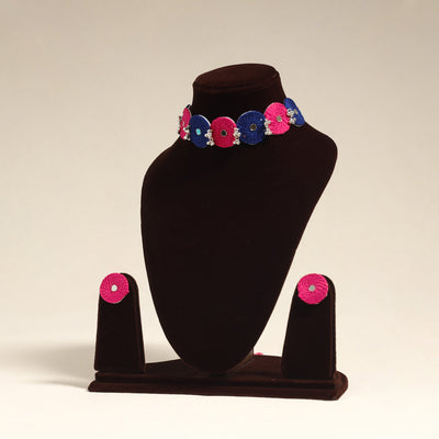 Pink - navratri special! Thread ghungroo & mirror work