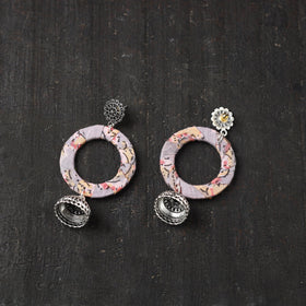 Pink Noor GS Fabart Handmade Earrings