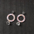 Pink Noor GS Fabart Handmade Earrings