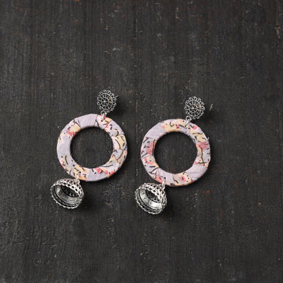 Pink Noor GS Fabart Handmade Earrings