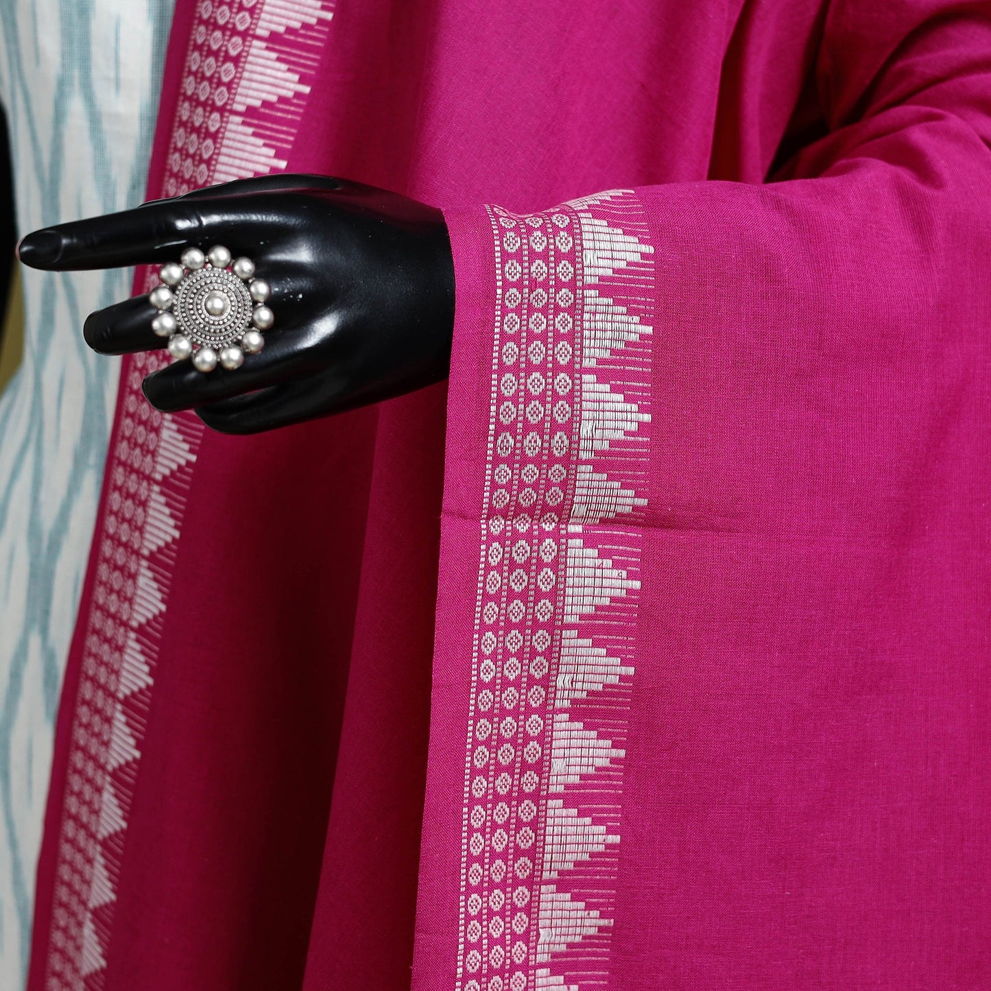 Odisha handloom cotton sambalpuri dupatta 07 - handcrafted