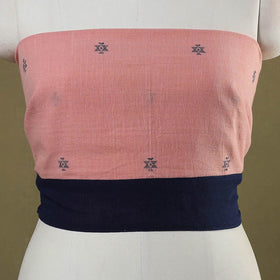 Pink Organic Kala Cotton Handloom Blouse Piece
