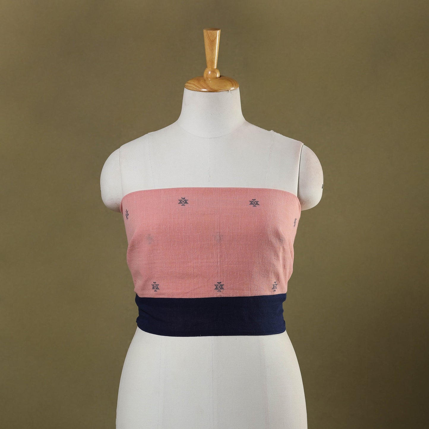 Pink Organic Kala Cotton Handloom Blouse Piece