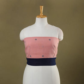 Pink Organic Kala Cotton Handloom Blouse Piece