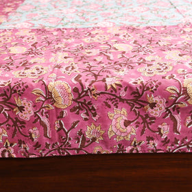 Patchwork hand double sanganeri bedsheet set (108 x 90 in)