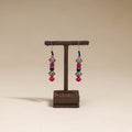 Pink - patwa thread beads earrings by kailash 44