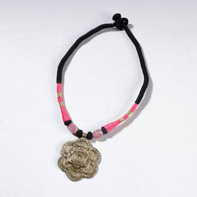 Buy Patwa Thread & Brass Pendant Necklace 03