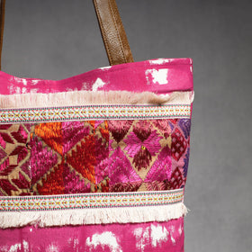 Buy Phulkari Embroidery Canvas Cotton Tote Bag Online at iTokri.com