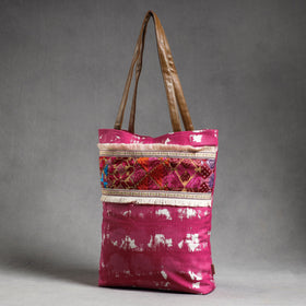 Buy Phulkari Embroidery Canvas Cotton Tote Bag Online at iTokri.com