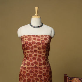 Natural dyed modal silk bagru 2pc unstitched dress material