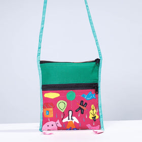  Pipli Applique Work Cotton Sling Bag 