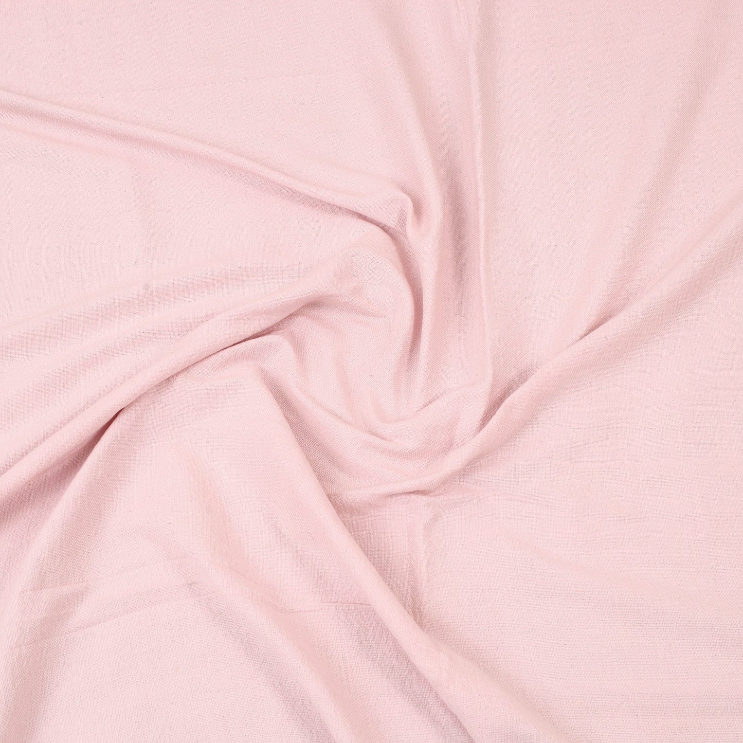 Pink - plain cotton double handloom bed cover (98 x 90 in)