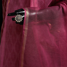 Plain cotton kota doria dupatta 13 - handcrafted