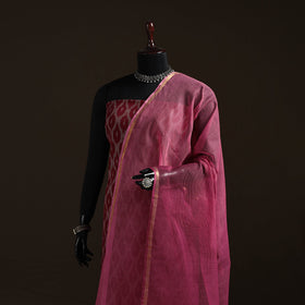 Plain cotton kota doria dupatta 13 - handcrafted