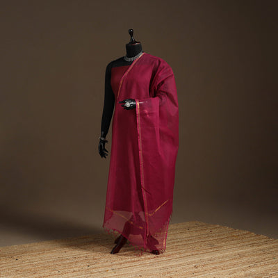 Plain cotton kota doria dupatta 15 - handcrafted