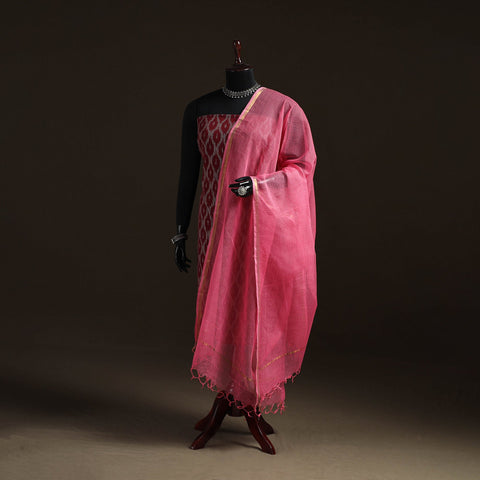 Plain cotton kota doria dupatta 27 - handcrafted