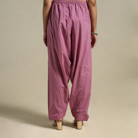 Pink Plain Cotton Women Salwar