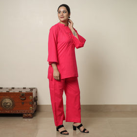  Plain Dyed Cotton Co-Ord Set 01 