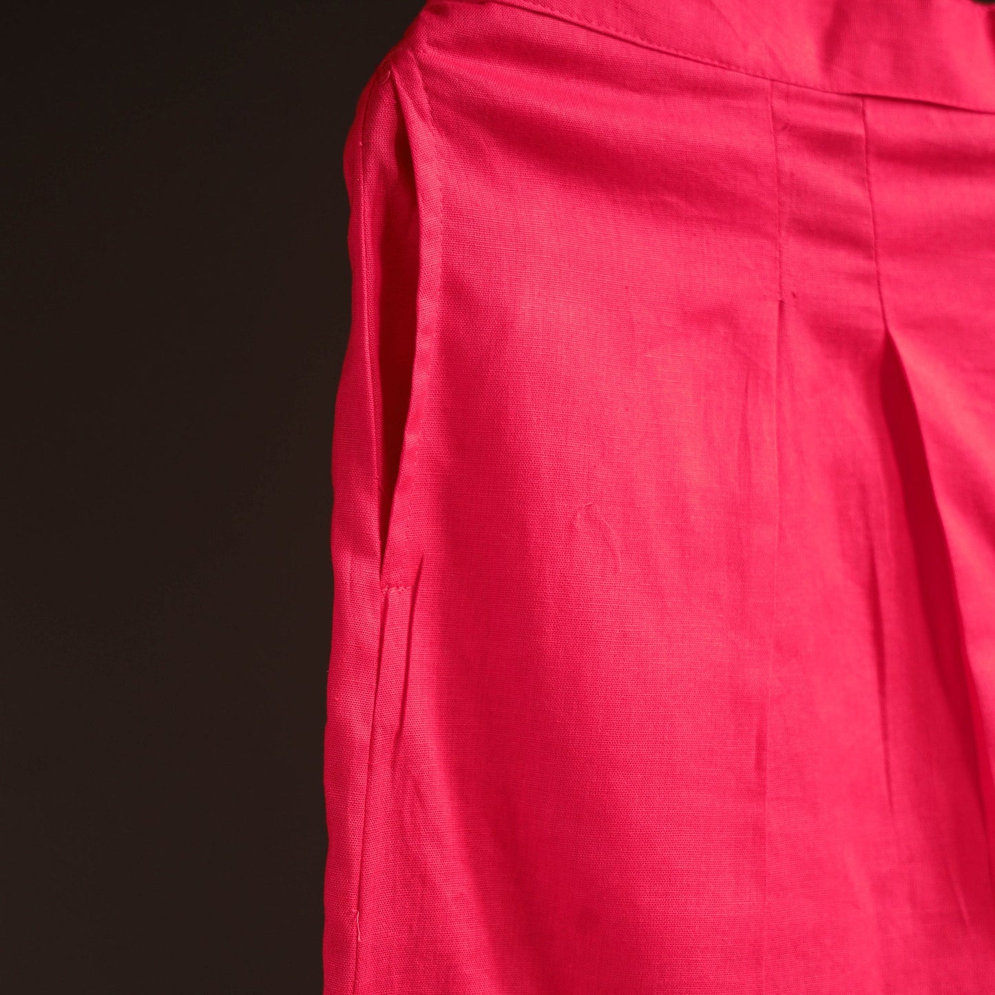 Pink - plain flex cotton elasticated palazzo 10