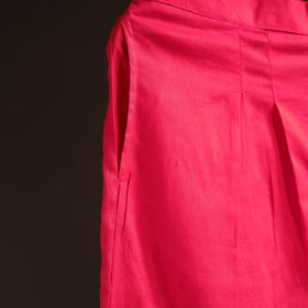 Pink - plain flex cotton elasticated palazzo 10