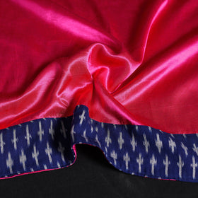 Pink Plain Mashru Silk Blouse Piece 