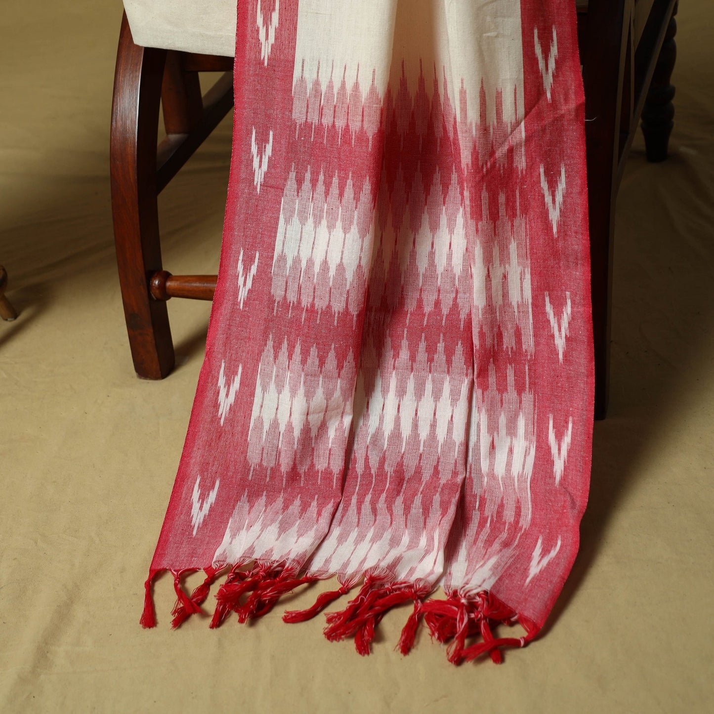 Pochampally ikat 3pc cotton unstitched dress material 15