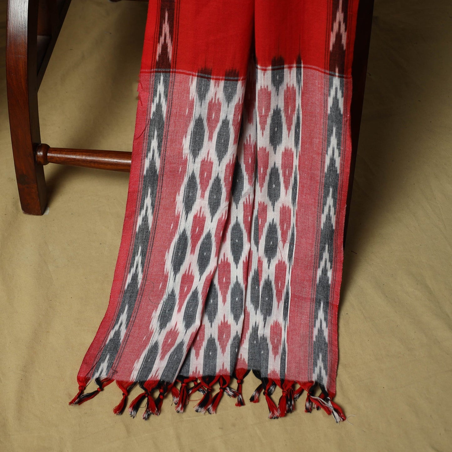 Pochampally ikat 3pc cotton unstitched dress material 36