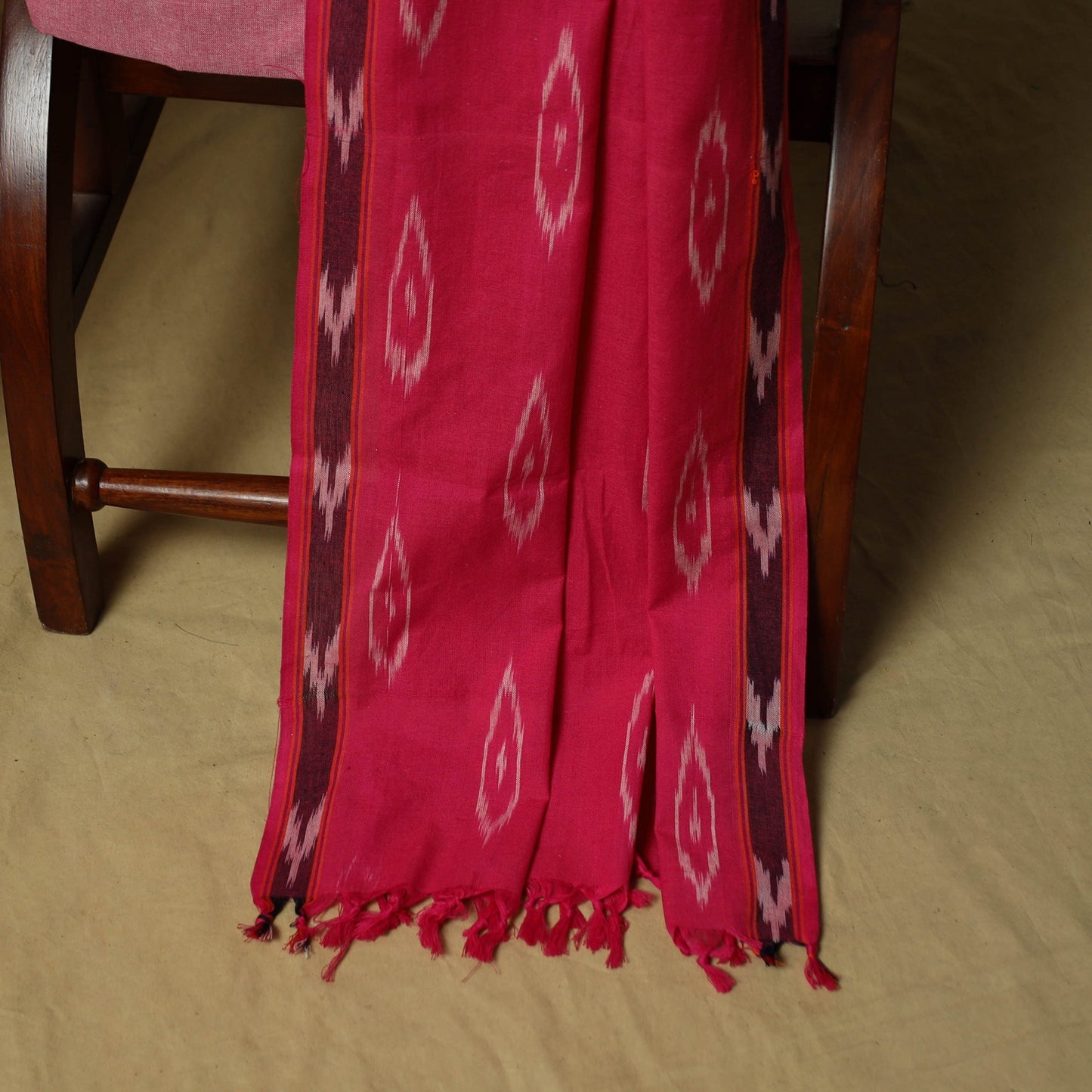 Pochampally ikat 3pc cotton unstitched dress material 39