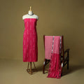 Pochampally ikat 3pc cotton unstitched dress material 39