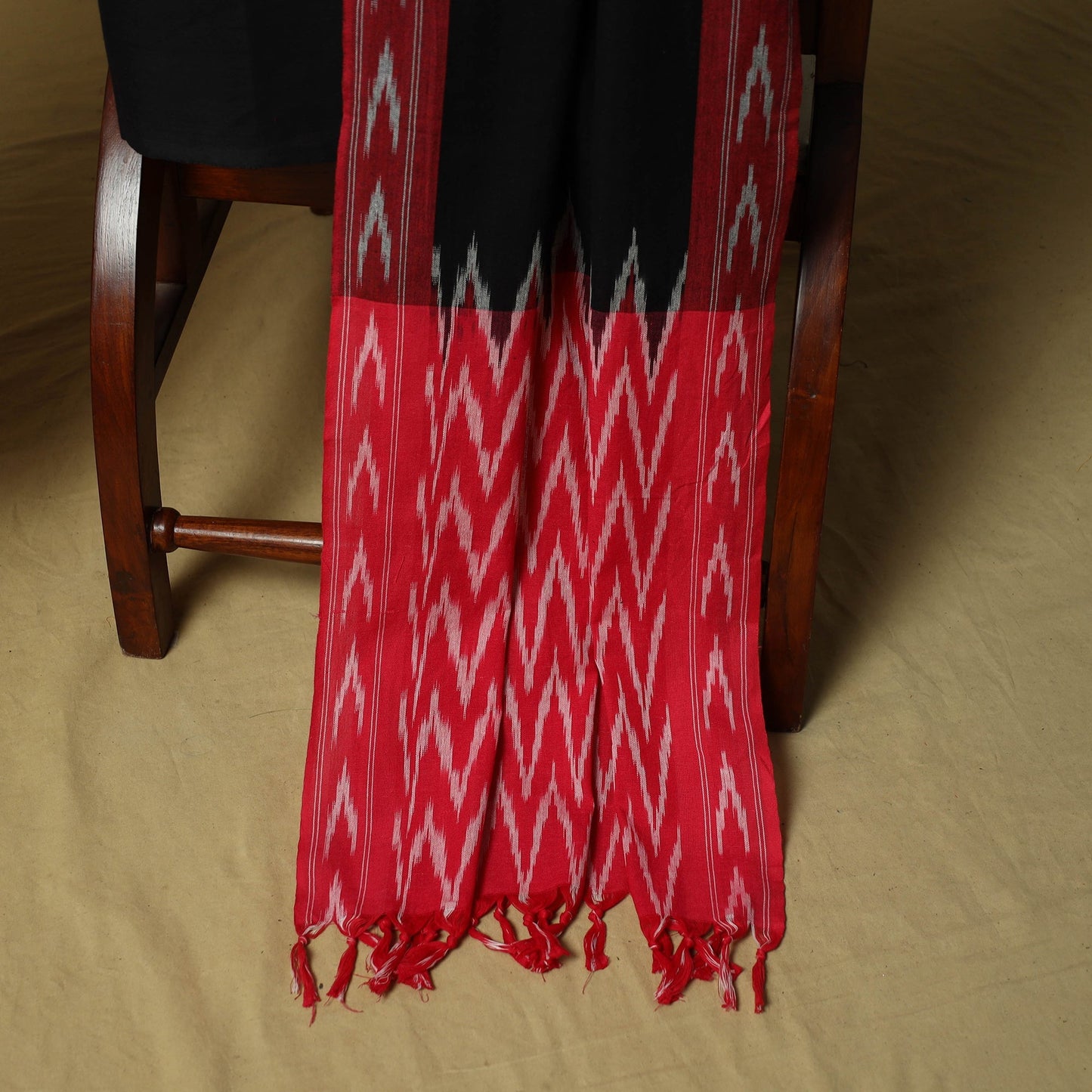 Pochampally ikat 3pc cotton unstitched dress material 42