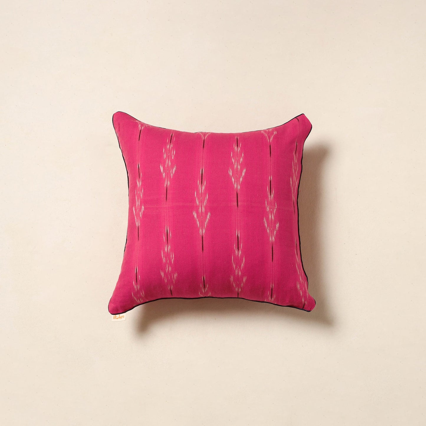 Pink - pochampally ikat cotton cushion cover 52