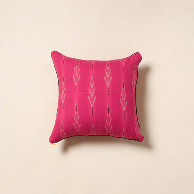 Pink - pochampally ikat cotton cushion cover 52