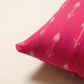 Pink - pochampally ikat cotton cushion cover 56
