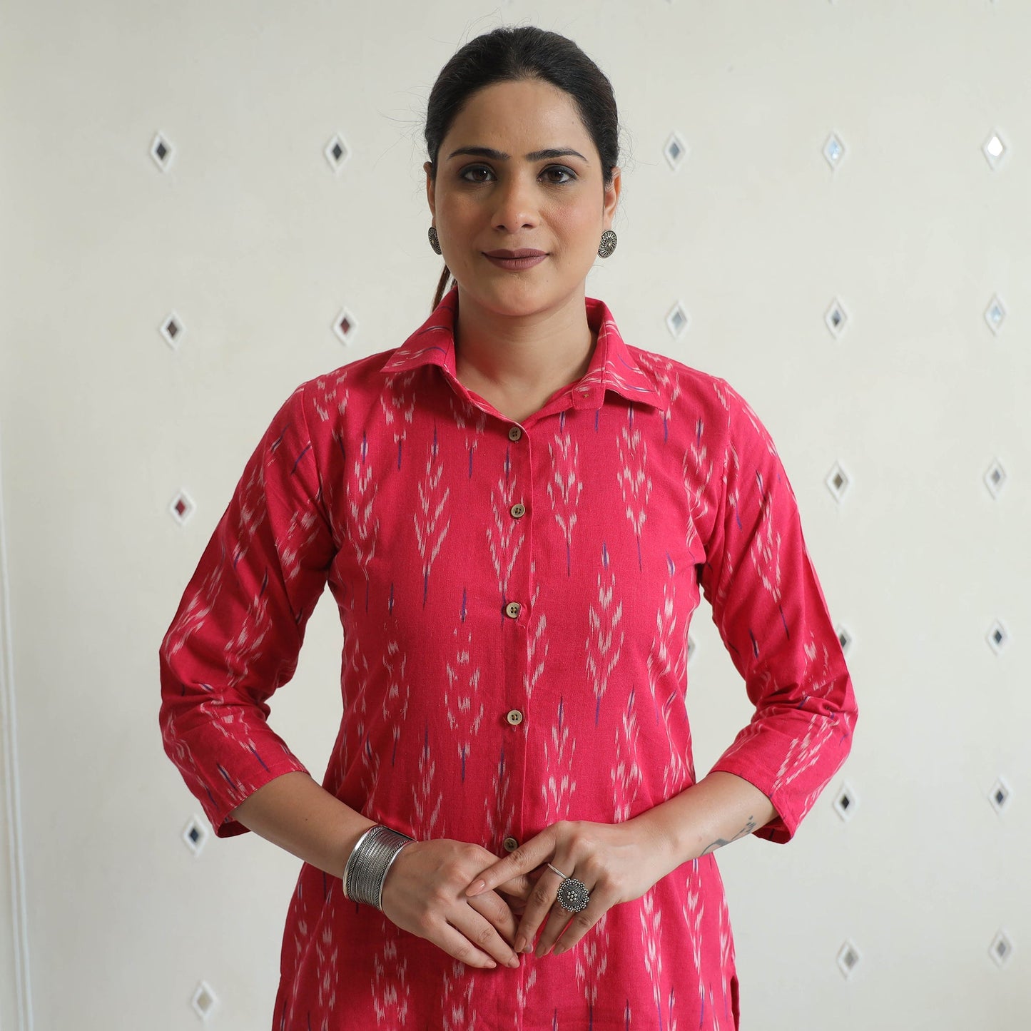 Buy Pochampally Ikat Cotton Co-Ord Set 15 Online at iTokri.com