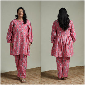 Pochampally ikat cotton co-ord set for women 02