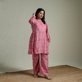 Pochampally ikat cotton co-ord set for women 02