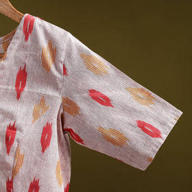 Pochampally ikat cotton readymade blouse 13 - handcrafted