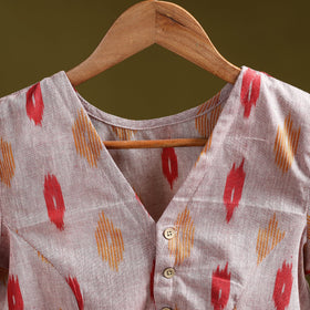 Pochampally ikat cotton readymade blouse 13 - handcrafted
