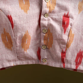 Pochampally ikat cotton readymade blouse 13 - handcrafted