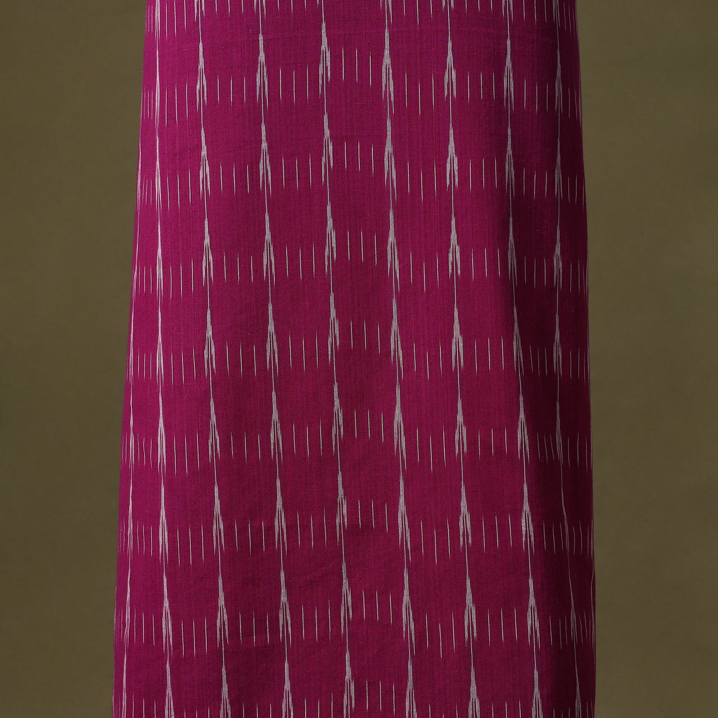 Pink - pochampally ikat cotton unstitched kurta material